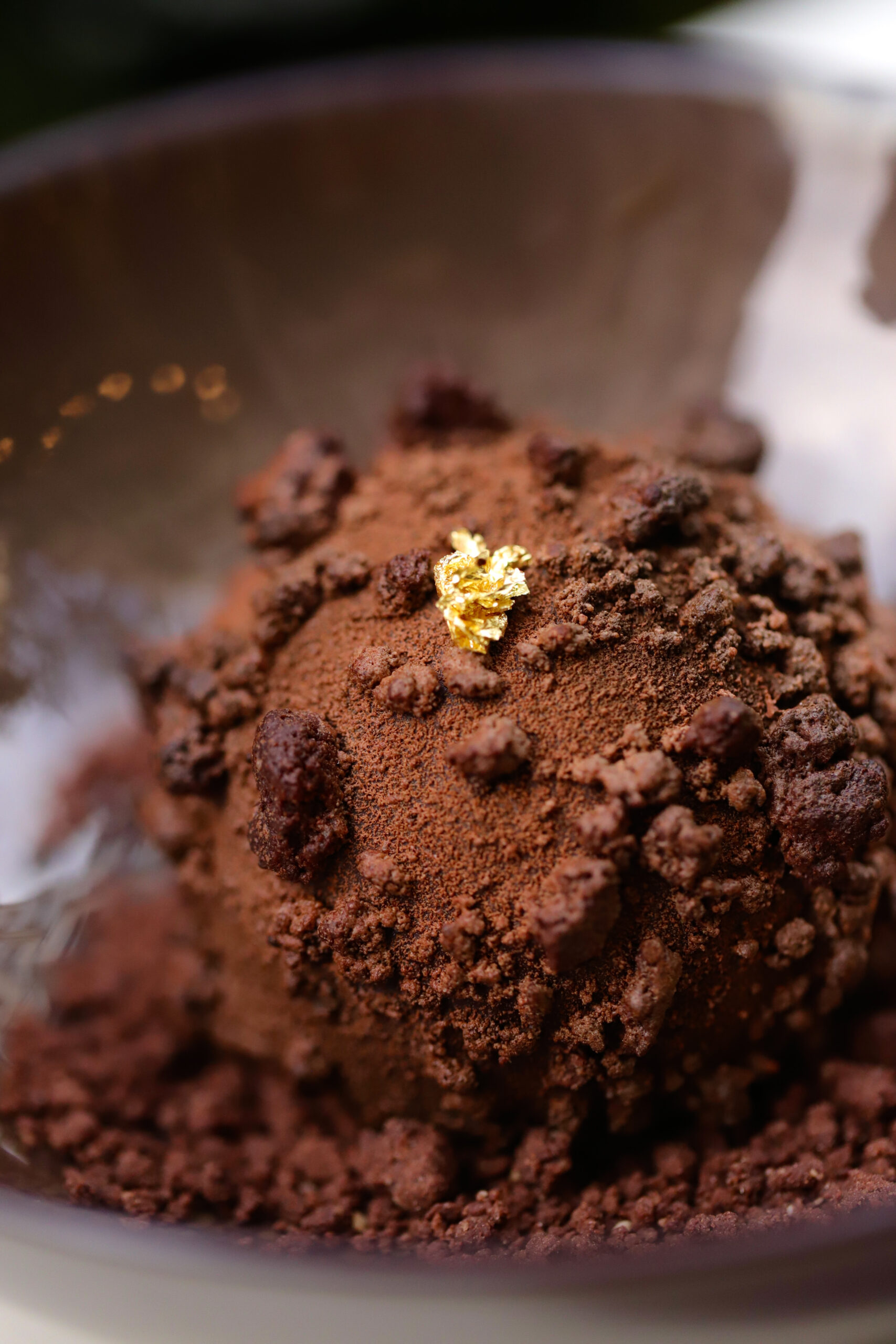 Vegan chocolate Rocher pastry by Loba Pâtisserie