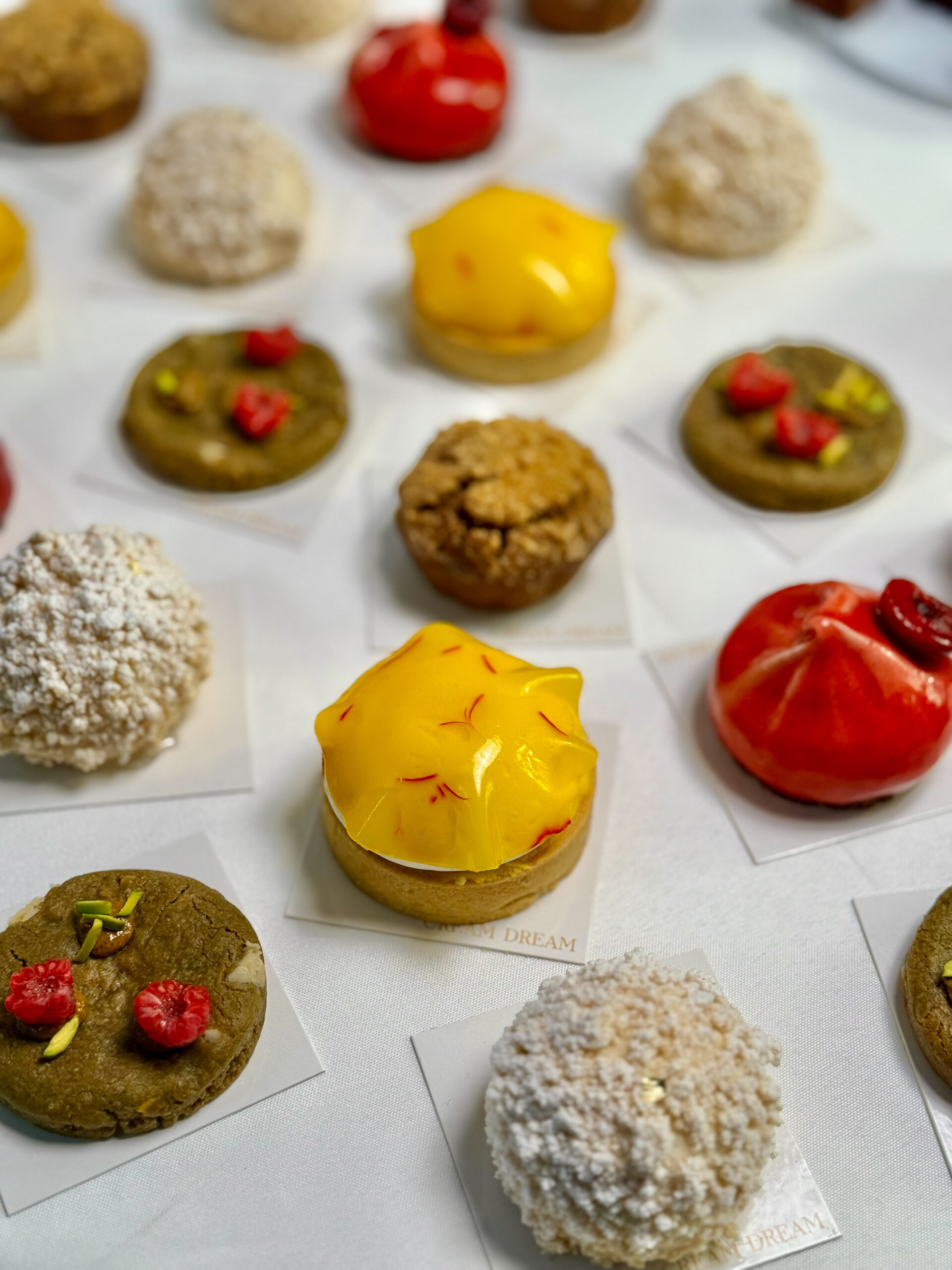 Plant-based pastry selection from a masterclass in the UK